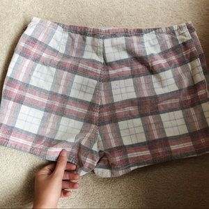 PLAID CORDUROY SKORT